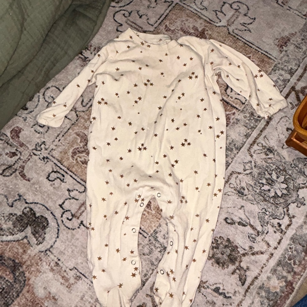 Rylee + Cru Cream Starry Kids Footie